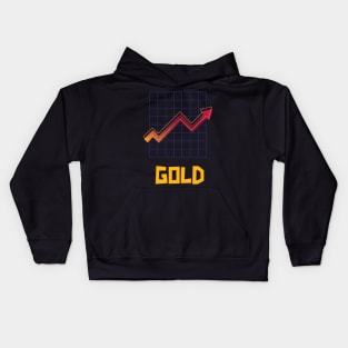 Gold Up Chart Kids Hoodie